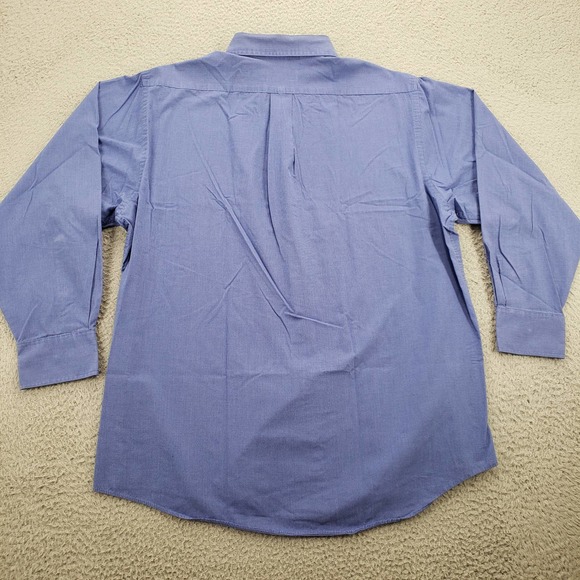 Chaps Shirt Mens 16 1/2‎ 32/33 Blue Long Sleeve Classic Fit Button Down - Picture 5 of 16